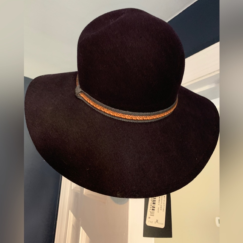Rag and Bone Wool Dunaway Hat in Eggplant